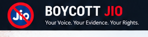 Boycott Jio logo
